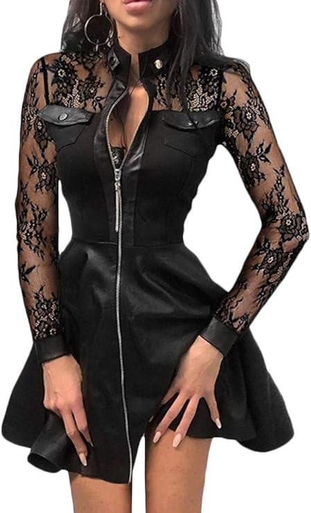 Sophie | Elegantes Minikleid mit Spitzenärmeln