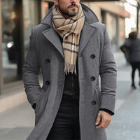 Julian | Klassischer und markanter Herren Trenchcoat mit Wollanteil