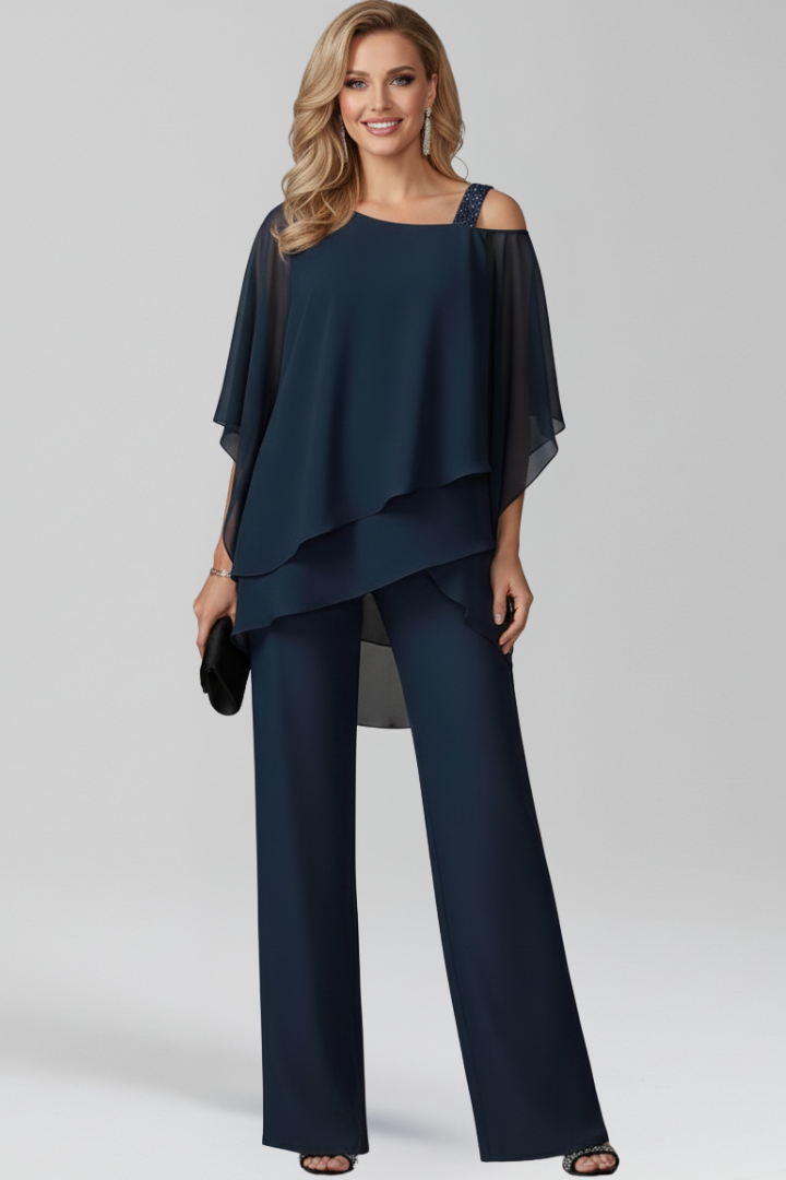Jana | Wide-Leg Jumpsuit – Elegantes Cold-Shoulder-Design für Damen