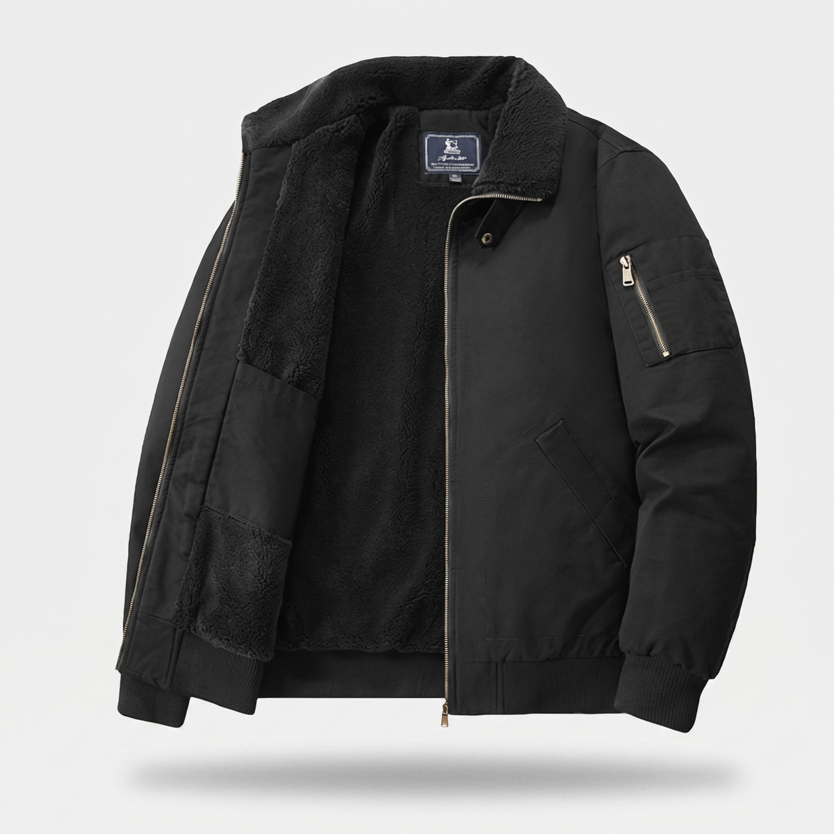 Graham | Fleece Bomber Jacket – Bequeme, Moderne Passform