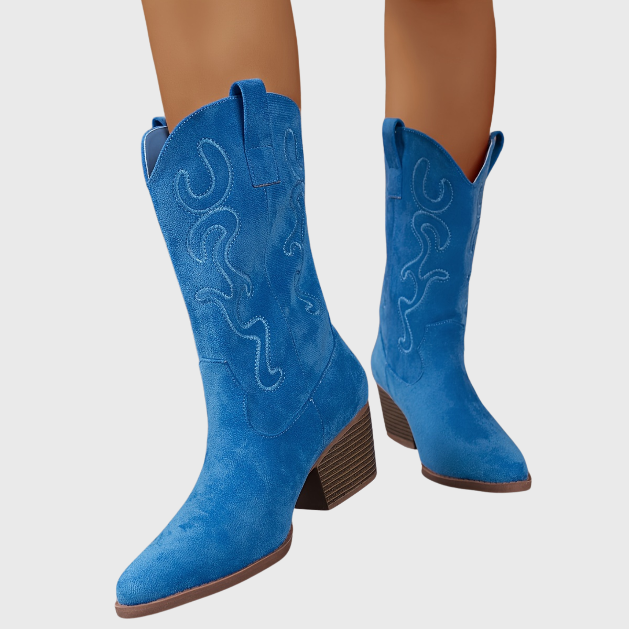 Marielle | Farbenfrohe und stilvolle weitem Schaft Cowboystiefel