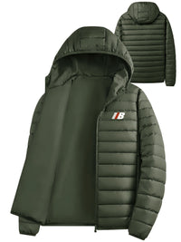 Samuel | Leichte und Bequem Herren Pufferjacke mit Kapuze