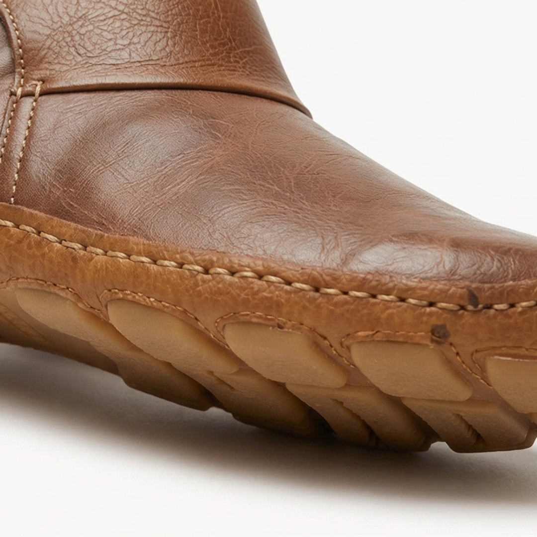 Solena | Ankle Boots für empfindliche Füße – Verstellbarer Klettverschluss