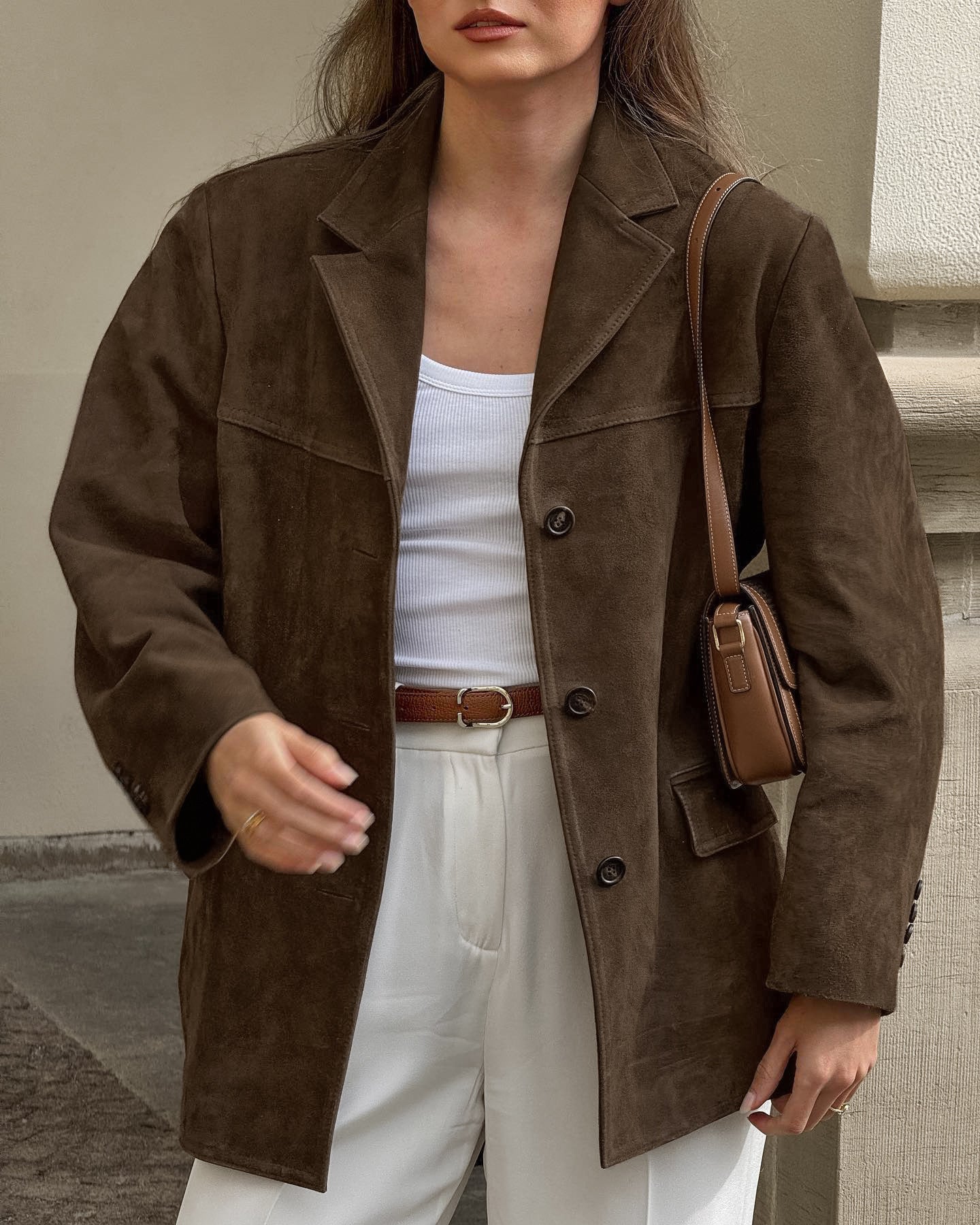 Doreen | Luxuriöser und Weiche Textur Wildleder Blazer