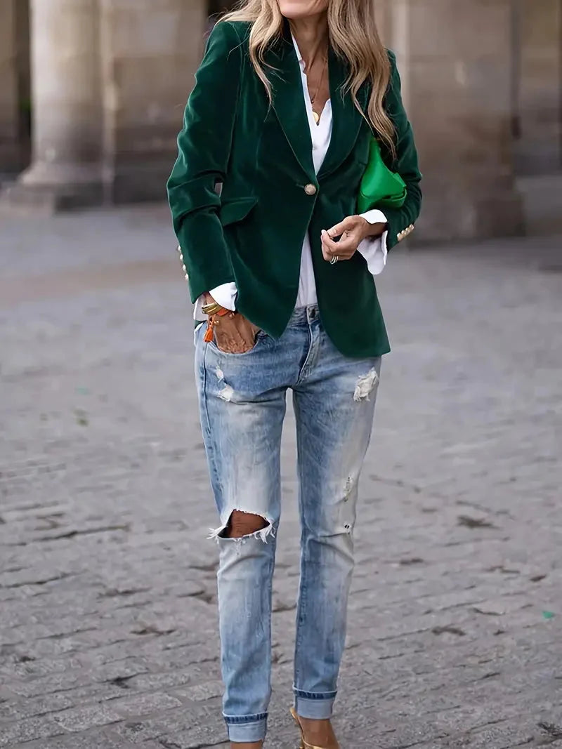 Emma | Edler und Luxuriöser Samt Blazer