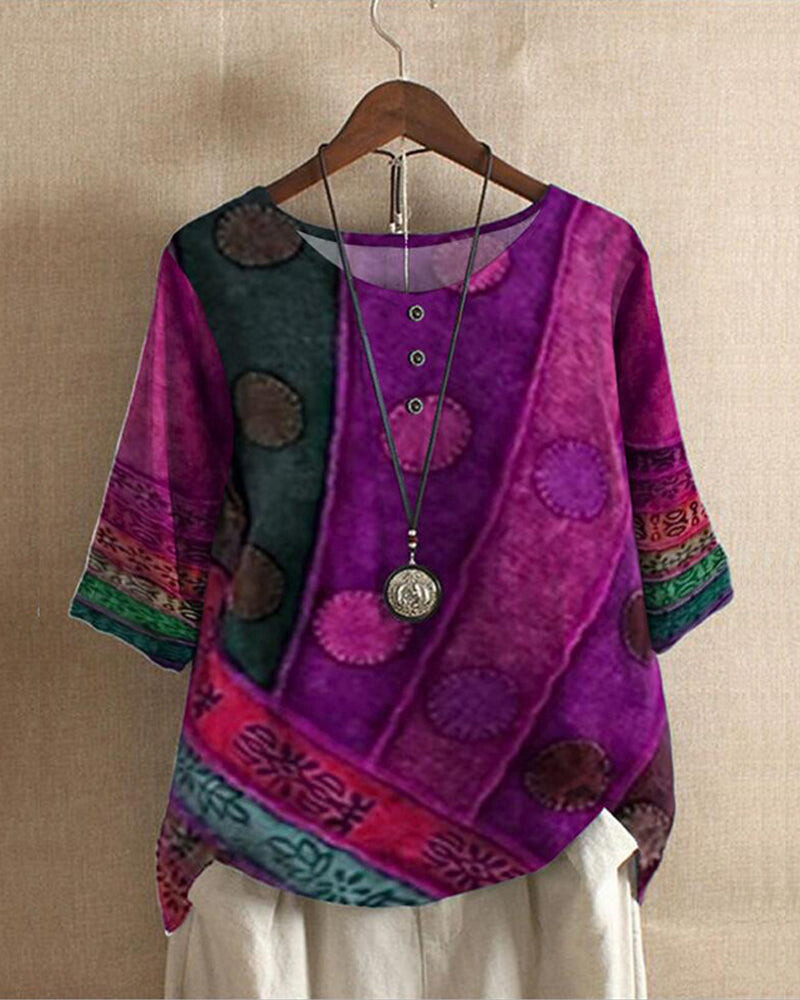 Klaudia | Bequemes und stilvolles Boho Tunika Oberteil