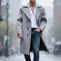 Leonard | Klassischer und Stilvolle Herren Lang Trenchcoat