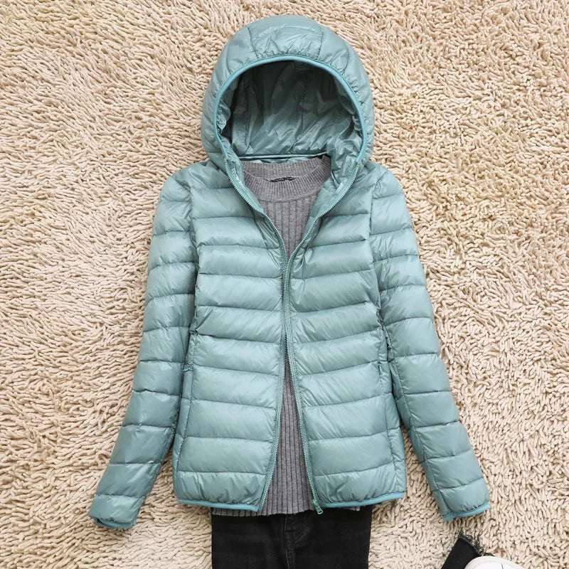 Kathrin | Ultralight Daunenjacke für Reisen und Alltag