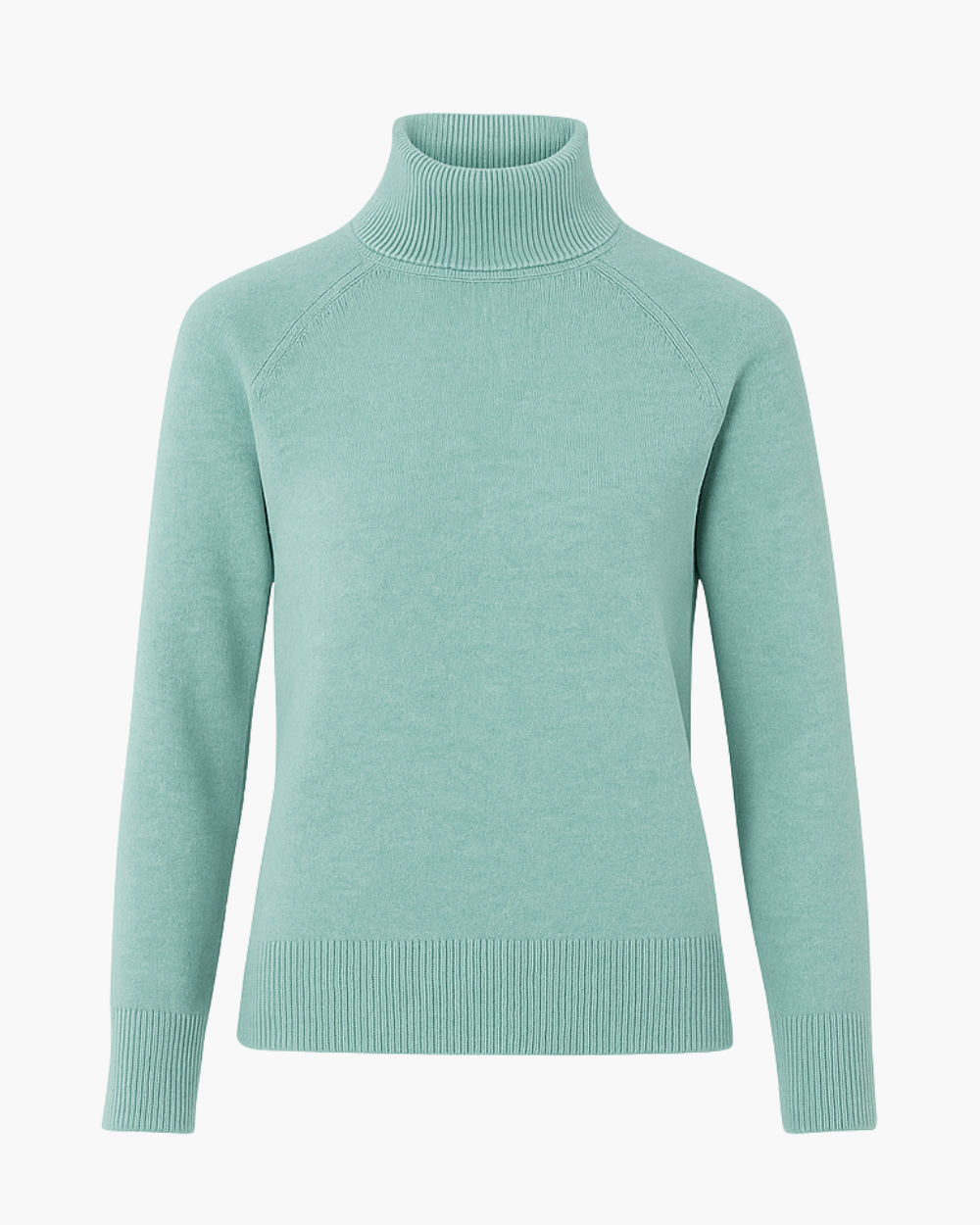 Feinstrick Rollkragenpullover mit Raglanärmeln