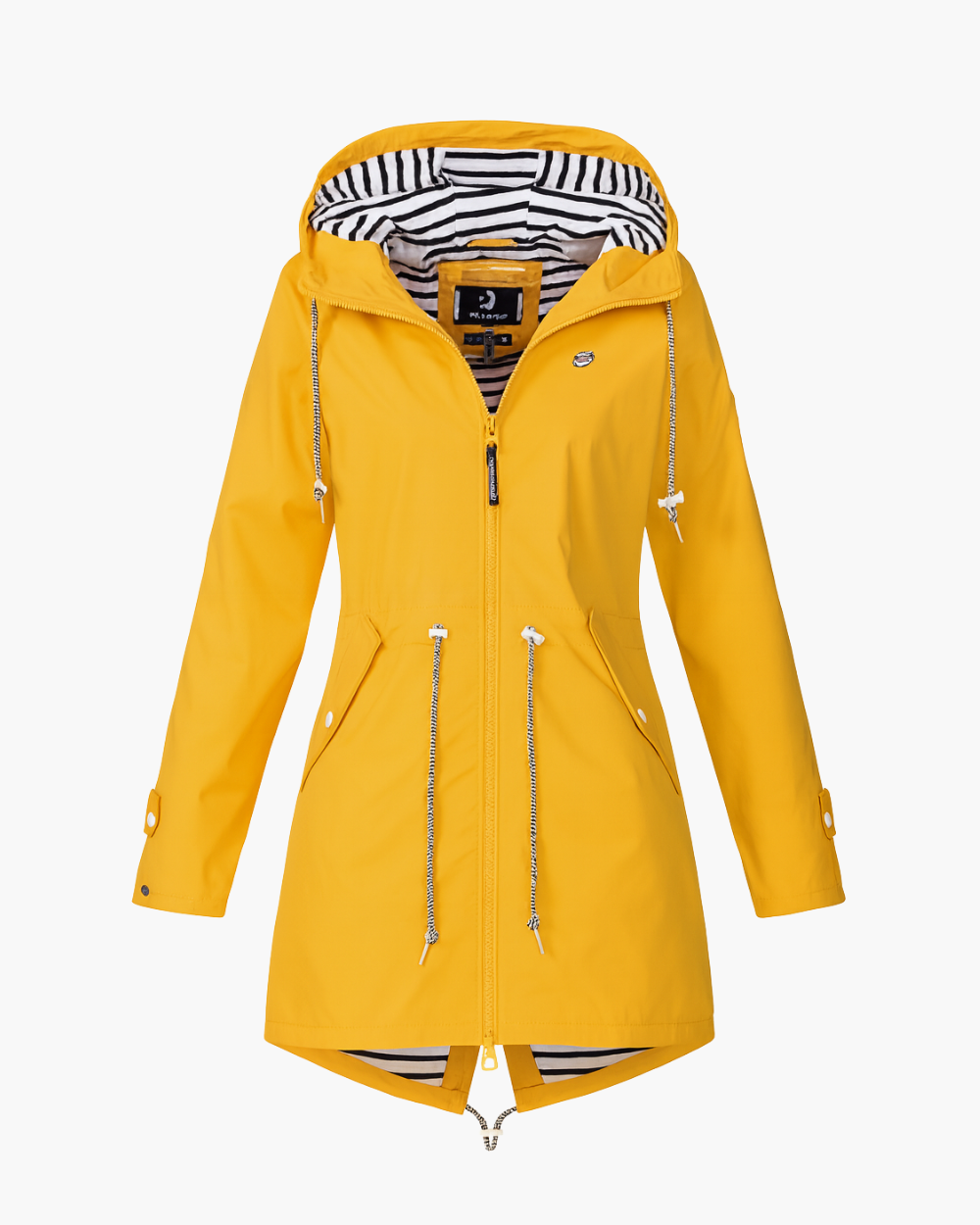 Kapuzen-Regenmantel mit Kordelzug und wasserabweisend