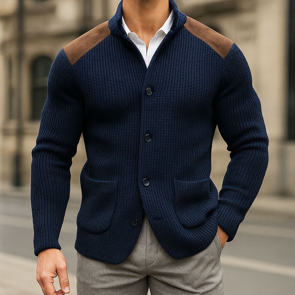 Niklas | Moderner und bequemer Strukturstrick Blazer