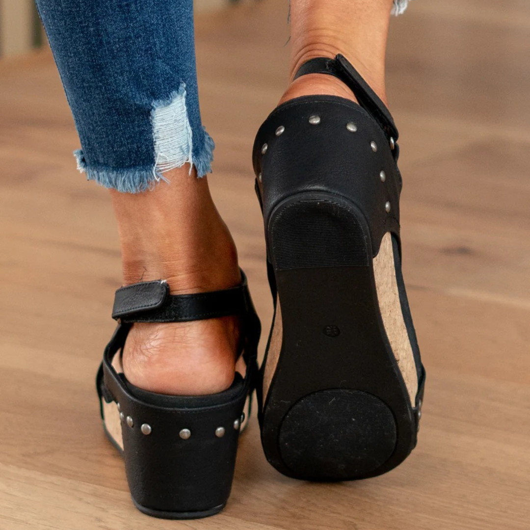 Liorina | Elegante und lässige Sommer-Sandalen mit Keilabsatz