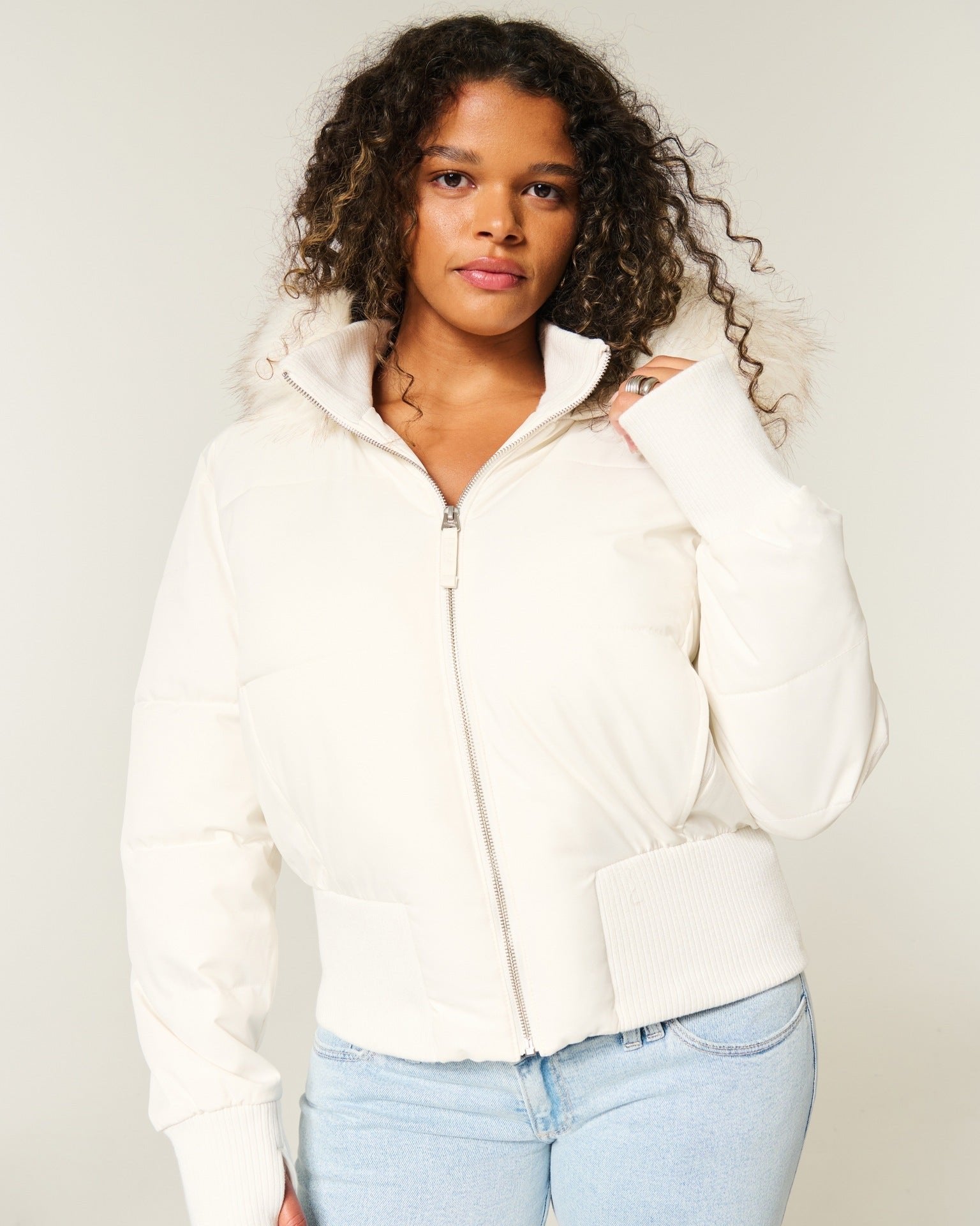 Nora | Gewatteerde Winterjacke mit abnehmbarer Kapuze