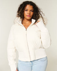 Elisa | Warme und Elegante Steppjacke mit Abnehmbarer Kapuze