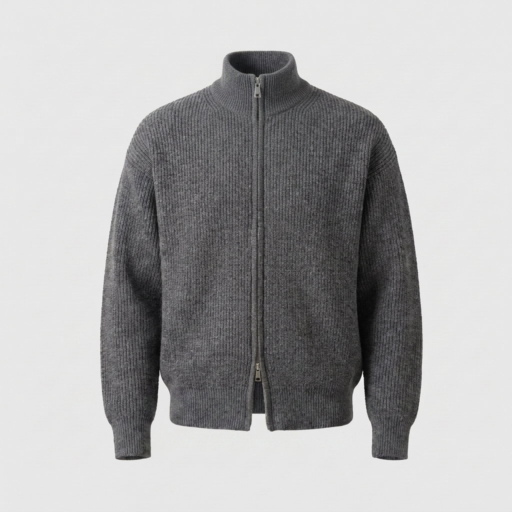 Hollis | Zip Cardigan – Smart-Casual Style für Männer