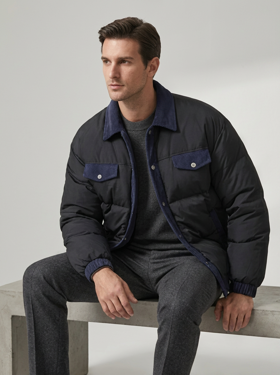 Maverick | Casual Puffer Coat – Stylish Winter Jacket for Men