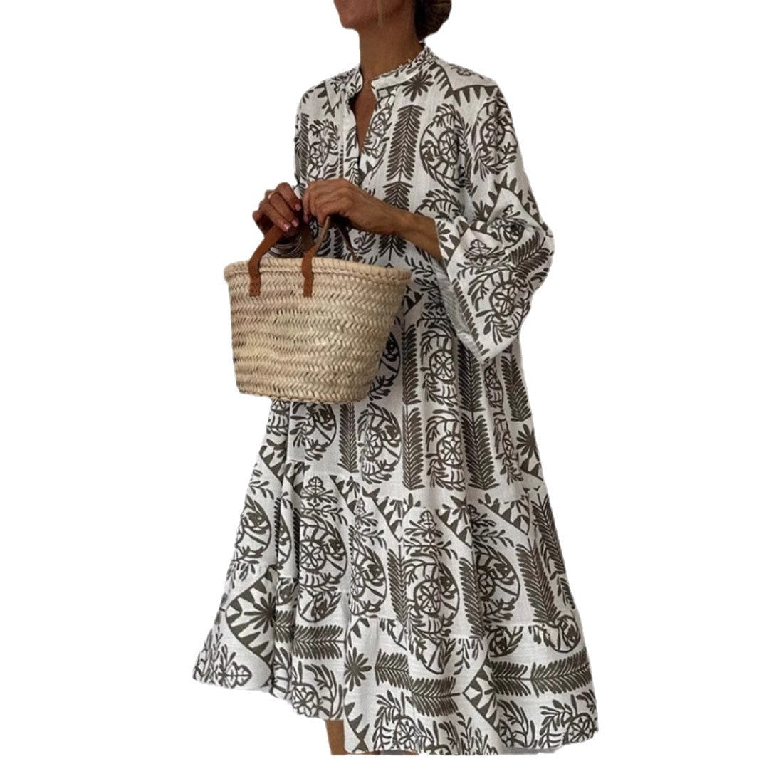Emma | Bequemes und charmantes Blumen Tunika Kleid