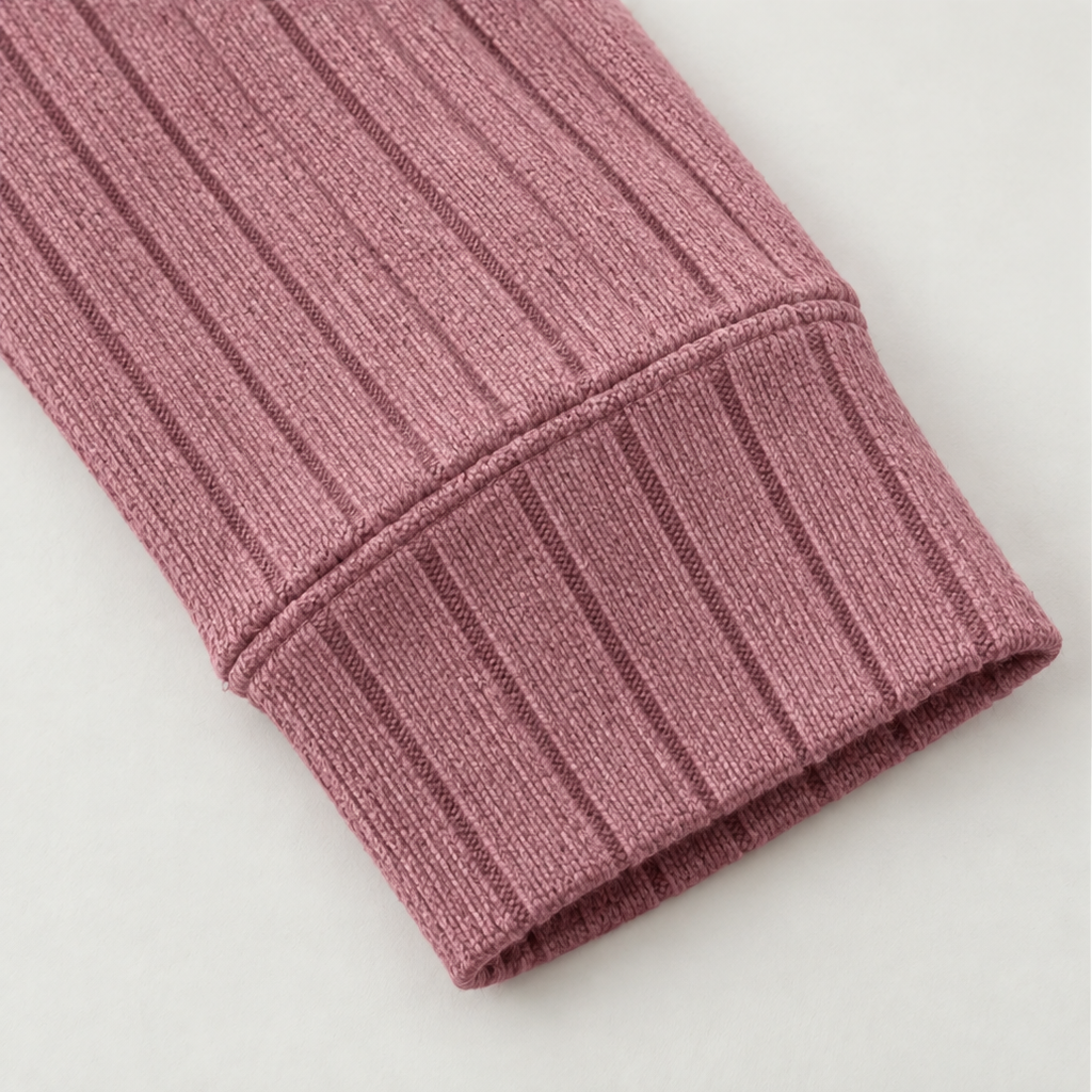 Ribwarm | Hoodie-Maxikleid aus Rippenstrick