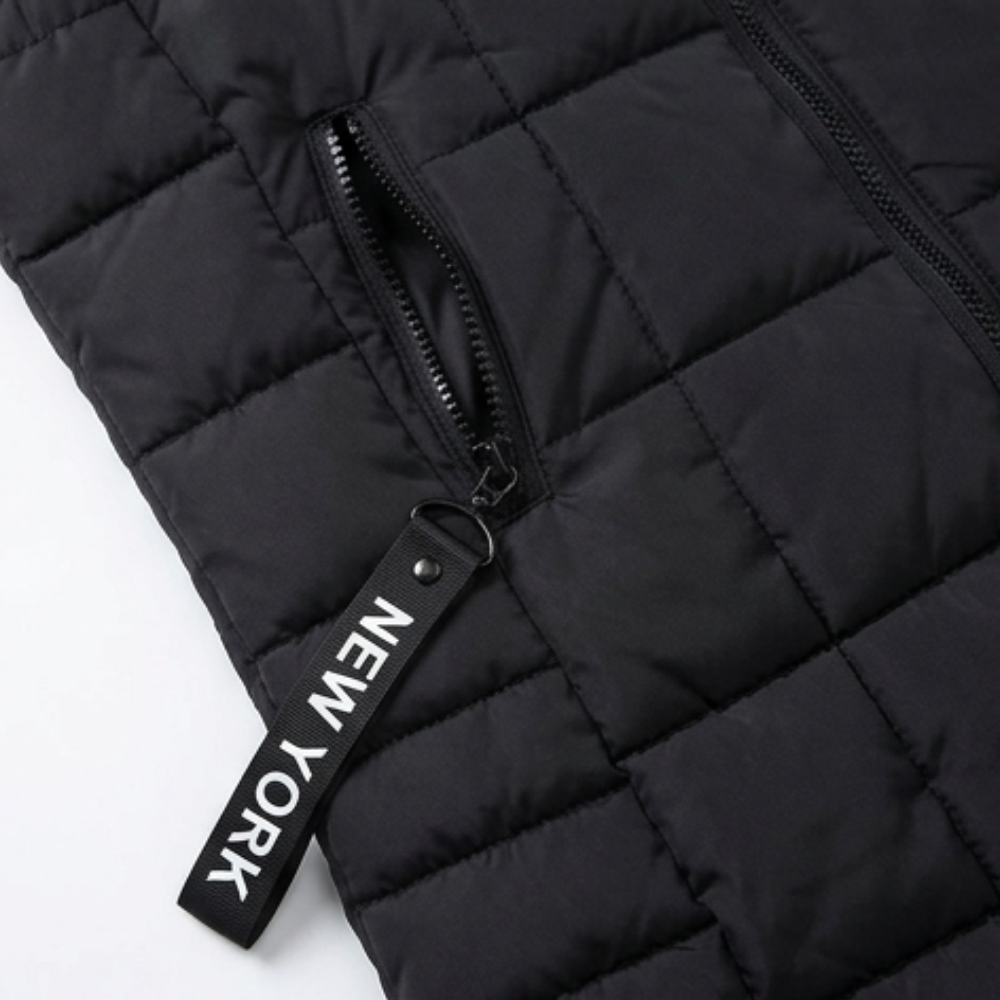 Covara | Long Quilted Puffer Vest - Met Capuchon voor Vrouwen