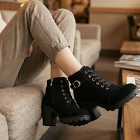 Elizabeth | Stilvolle und bequeme Damen Stiefeletten mit Blockabsatz