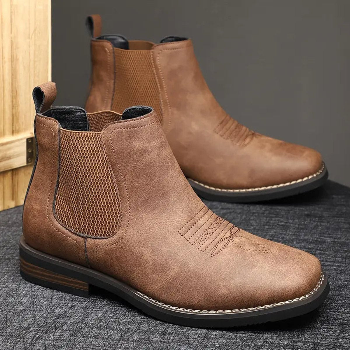 Martin | Stilvolle und stützende orthopädische Chelsea HerrenStiefel