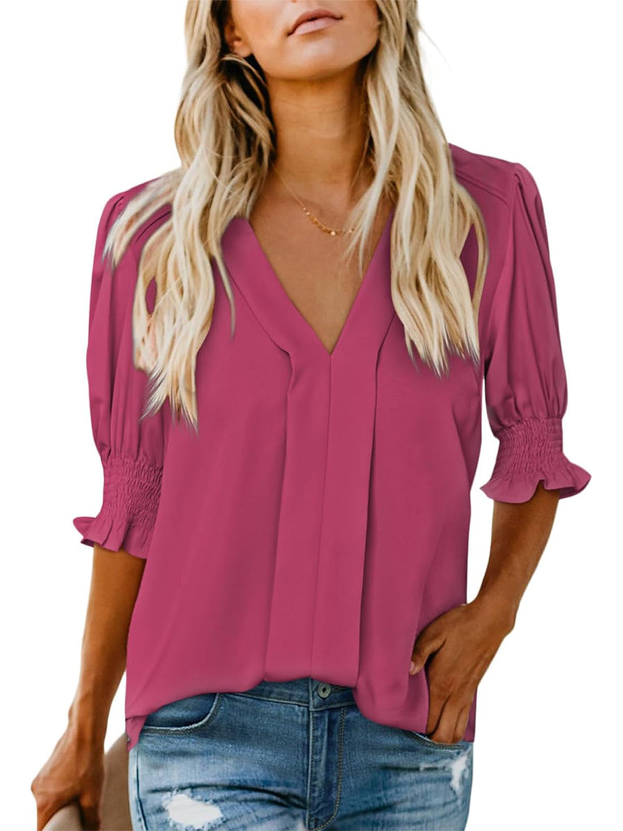 Alara | Elegante und moderne Bluse mit V-Ausschnitt