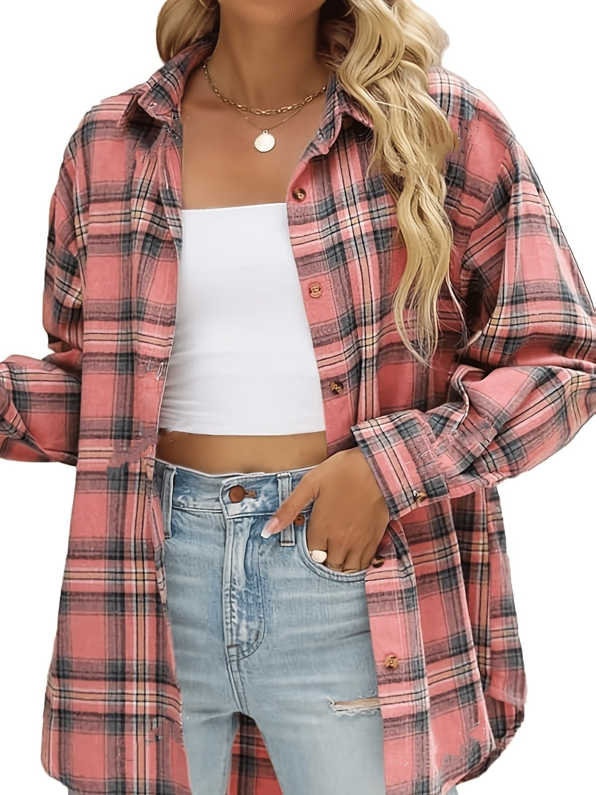 Marlowe | Relaxed Plaid Shirt for Women