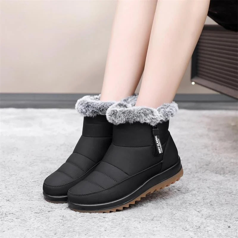 Warmalia | Waterproof Slip-On Snow Boots – Dry Socks and Steady Steps