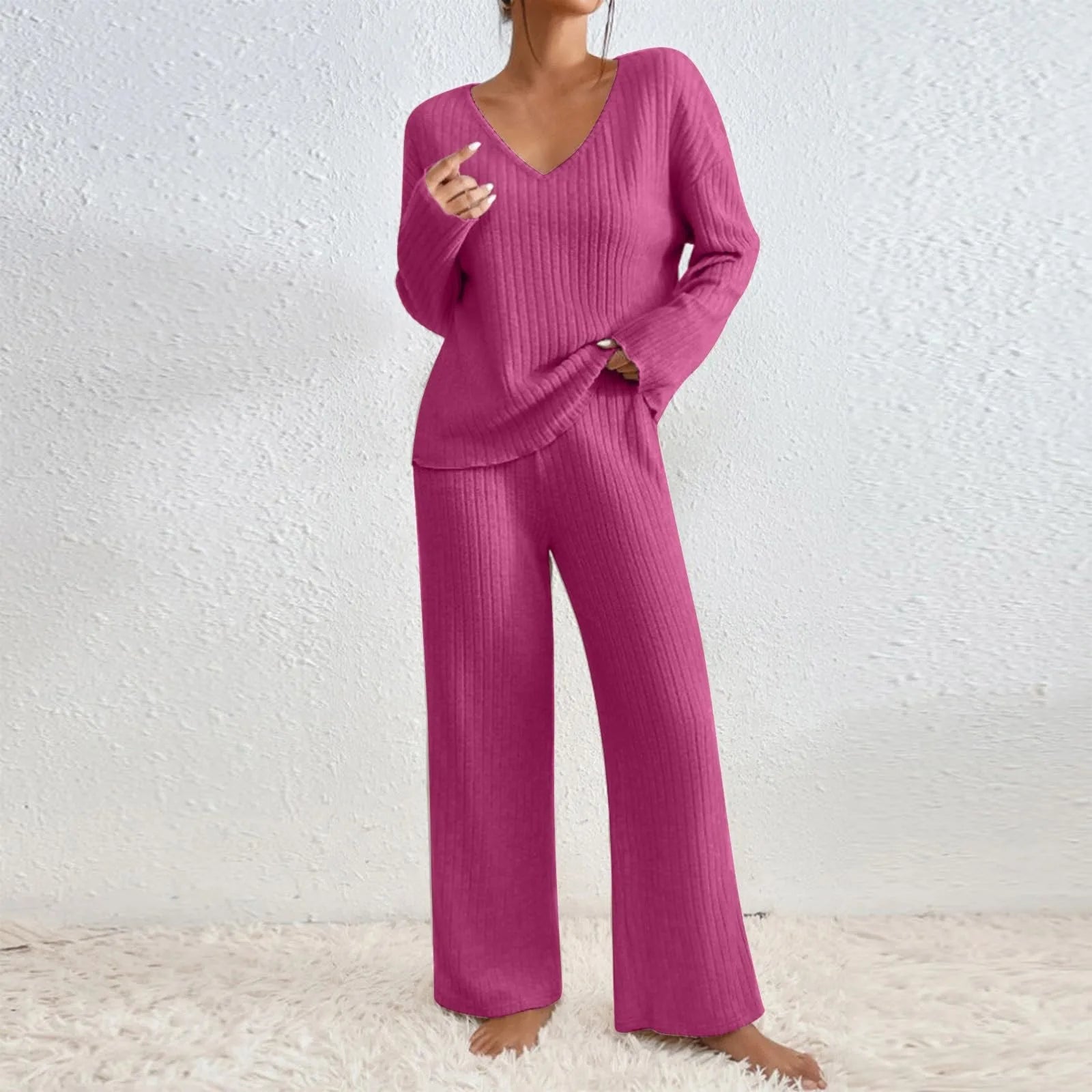 Elisabeth | Bequemes und raffiniertes Strick Zweiteiler Set