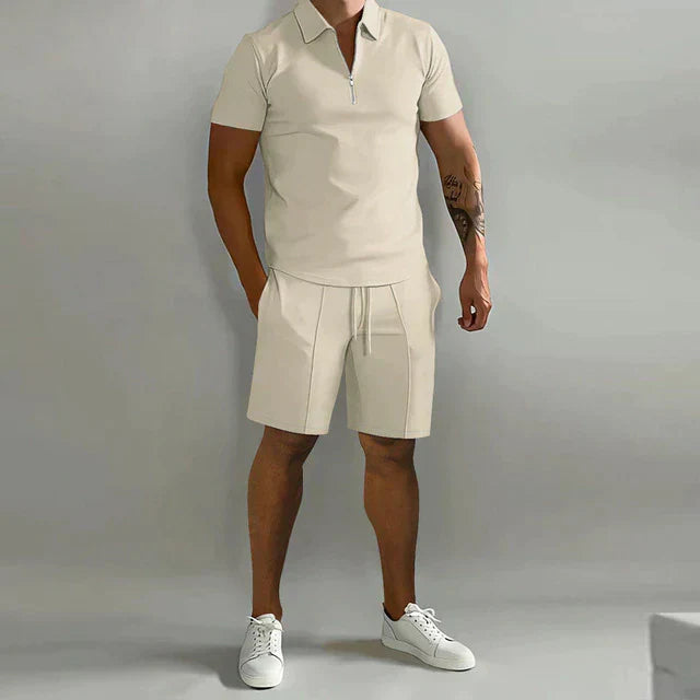 Jacob | Polo- und Tailored Shorts Set – Elegante Passform für Männer