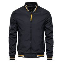 David | Moderne und sportliche Kontrast Ripp Bomberjacke