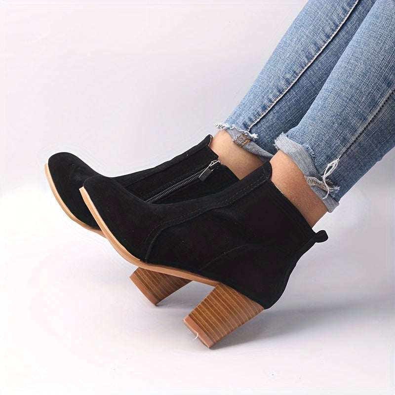 Valentina | Elegante Stiefeletten mit Blockabsatz