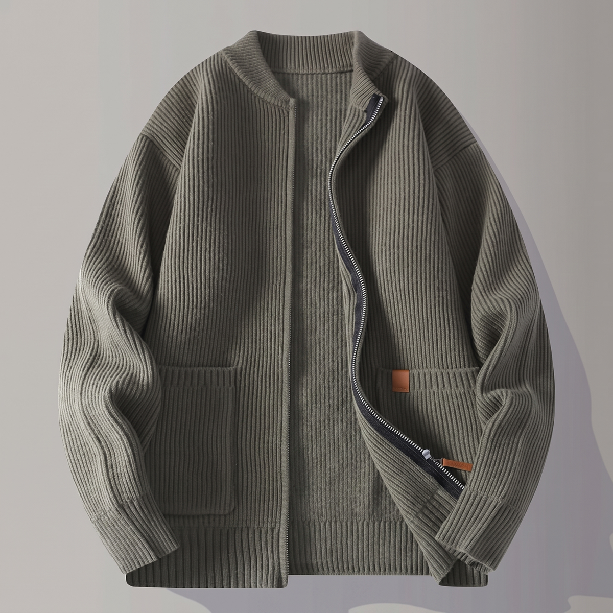 NOVA | Ribbed Knit Jacket – Soft Touch and Functional Design