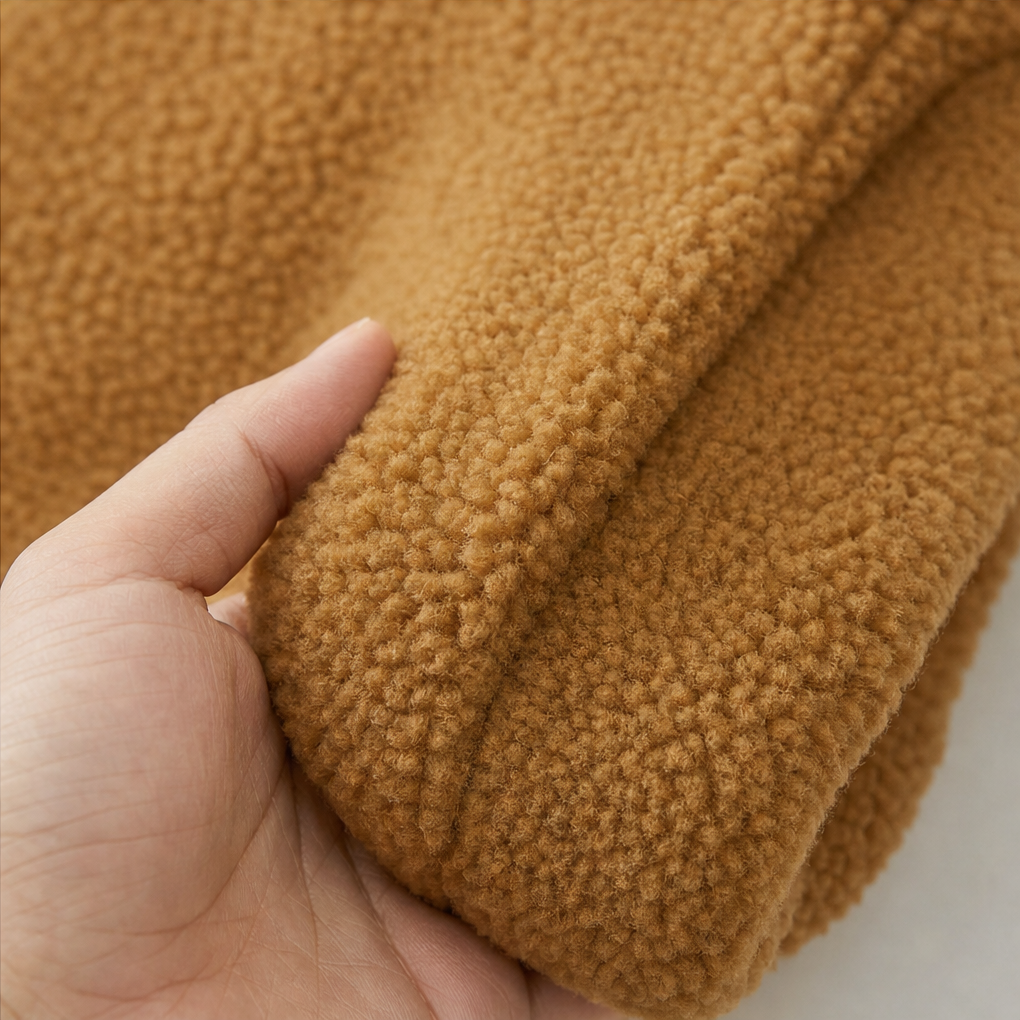 Velmora | Zip-Up Jacket – Plush Fleece-Look with High Collar