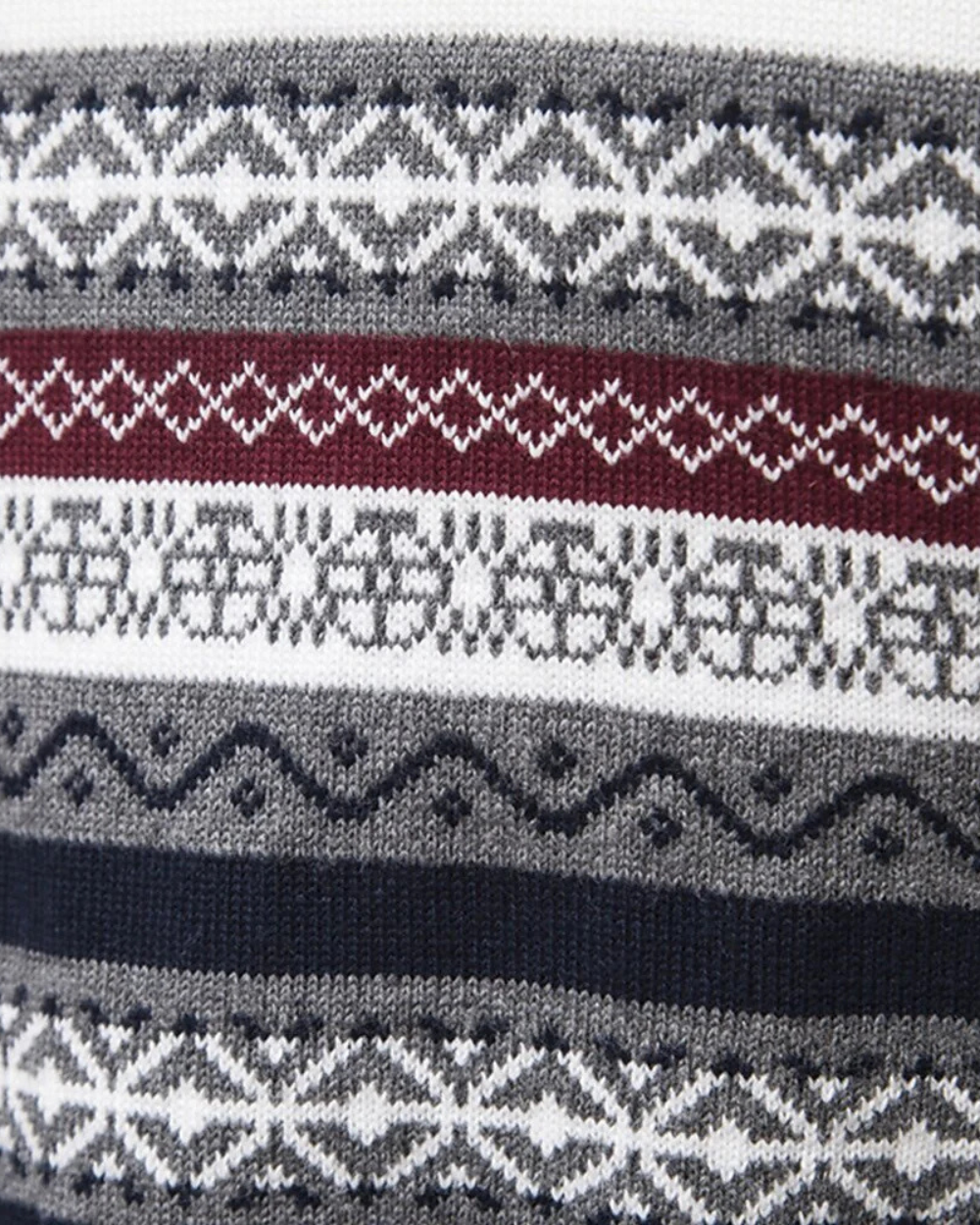 Givalli | Baumwoll Zip-Pullover mit Muster