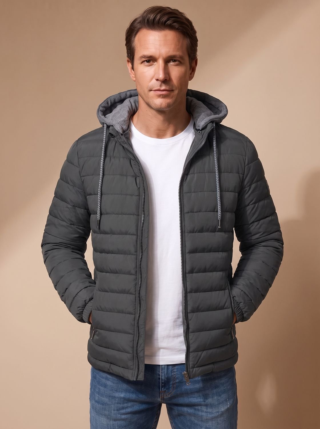 Matthias | Gesteppte Kapuzenjacke voor Heren met Thermoisolatie
