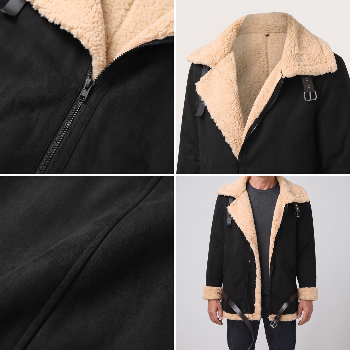 Aero | Shearling Lined Aviator Jacket – Sportlicher Stil für Männer