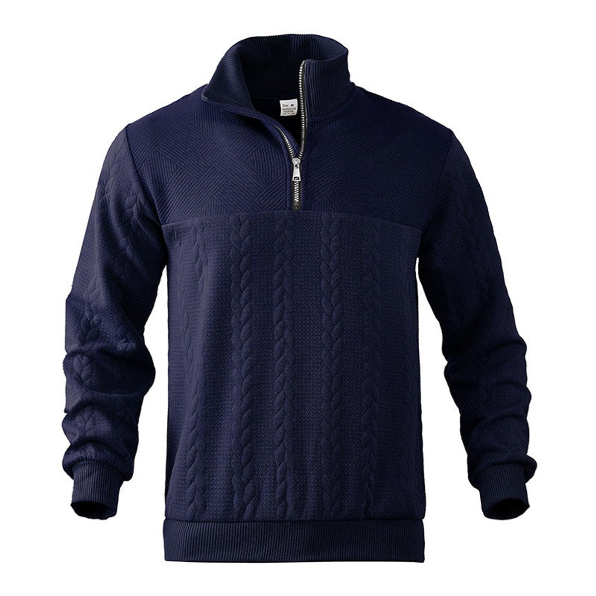 Lukas | Klassisches Und Bequemer Herren Strickpullover mit Quarter-Zip