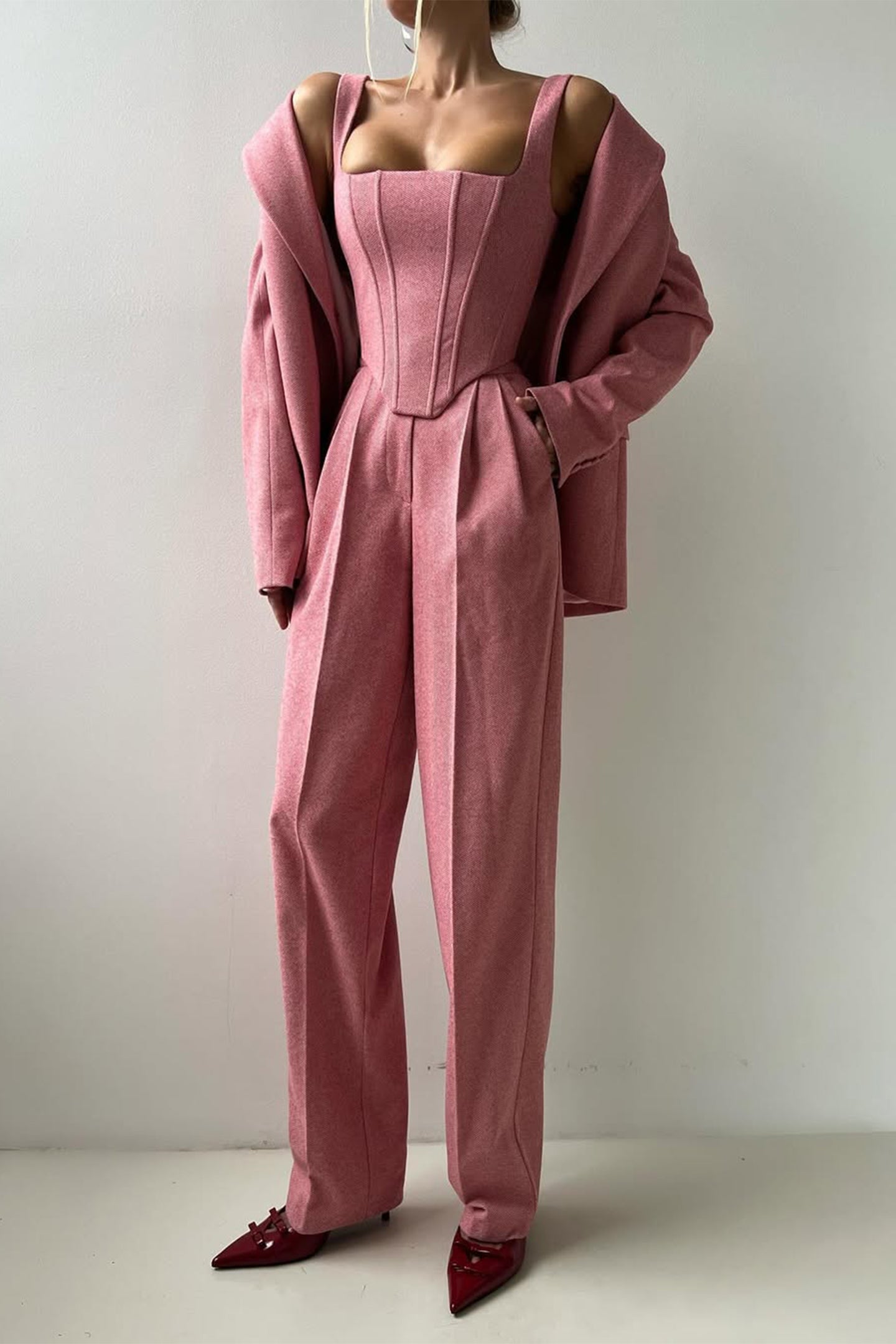Luna | Zweireihiges Dreiteilig Blazer-Set für Damen