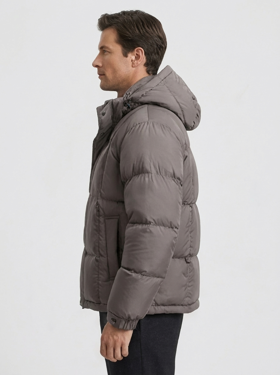 Haven | Hooded Down Puffer Jacket for Men – Casual Loose Fit