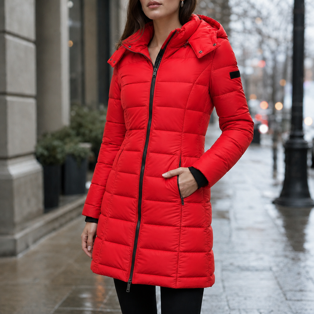 Wearbella | Mid-Length Puffer Jacket – Warm en Stijlvol