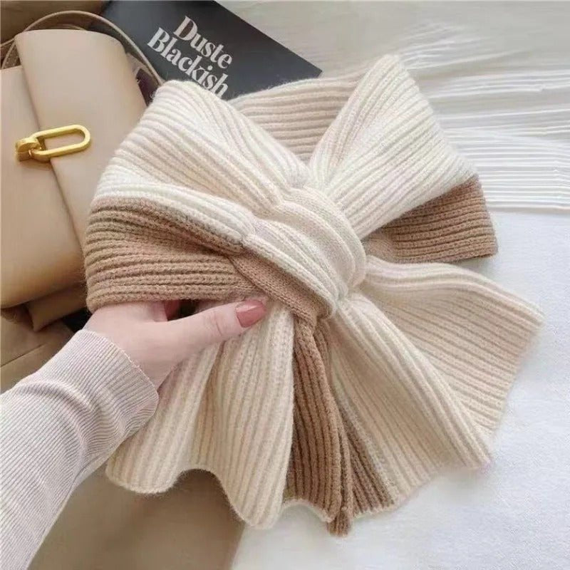Drune | Short Knit Winter Scarf – Cozy Accessory for Style