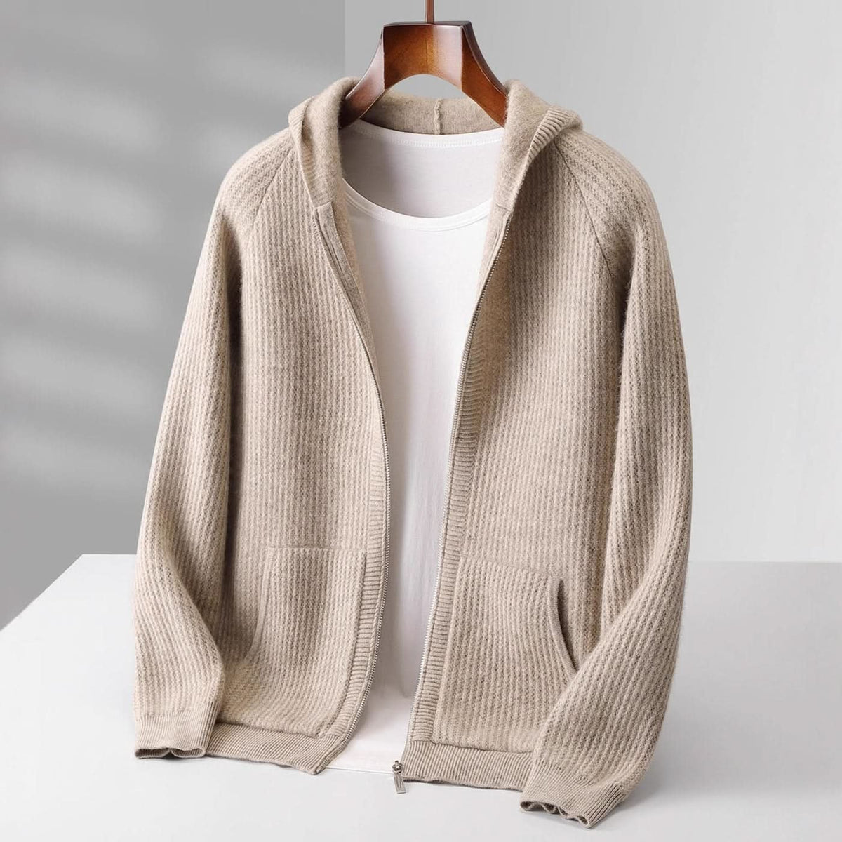 Sorrento | Cashmere Zip Hoodie – Luxuriöse Leichtigkeit für Herren