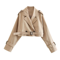 Franziska | Kurzer und eleganter Damen Trenchcoat