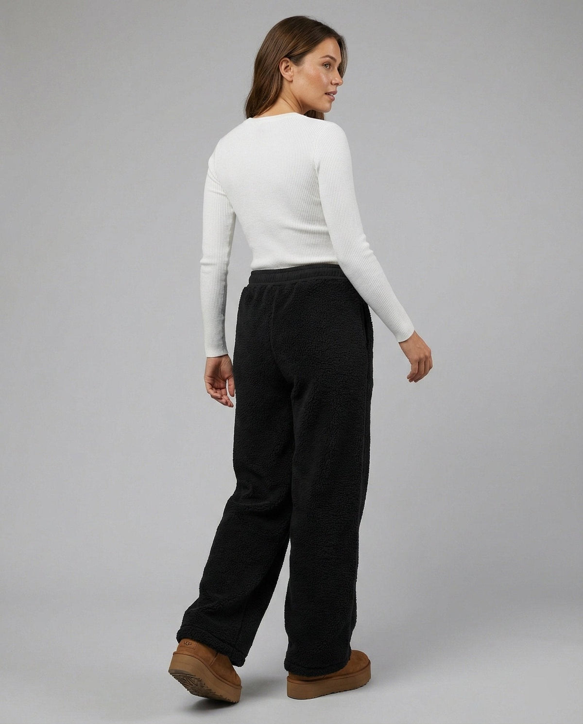 Drune | Fleece Pants – Cozy Wide Leg Style for Women