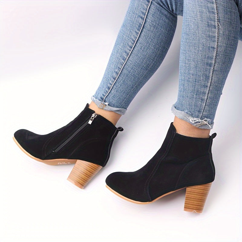 Valentina | Elegante Stiefeletten mit Blockabsatz