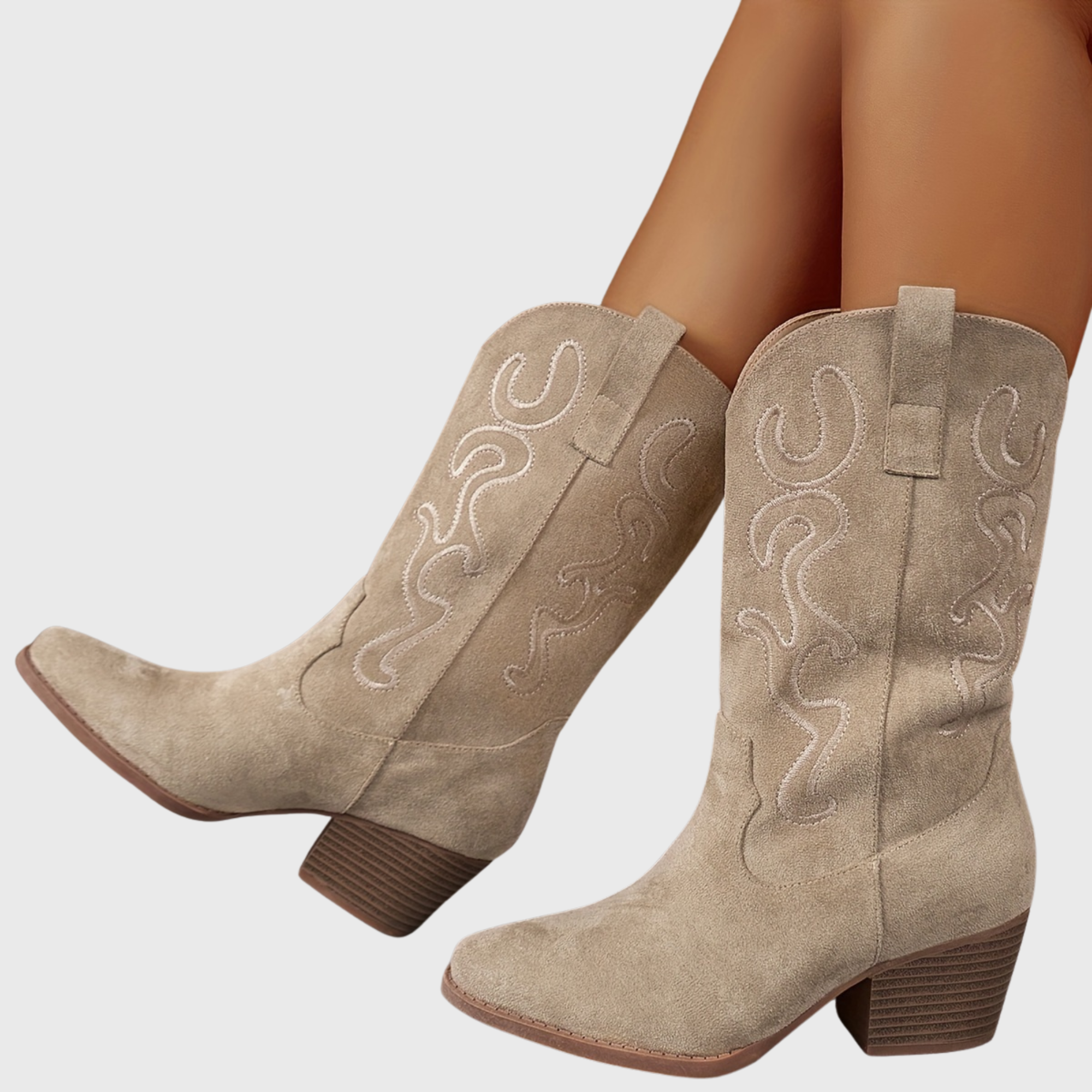 Marielle | Farbenfrohe und stilvolle weitem Schaft Cowboystiefel