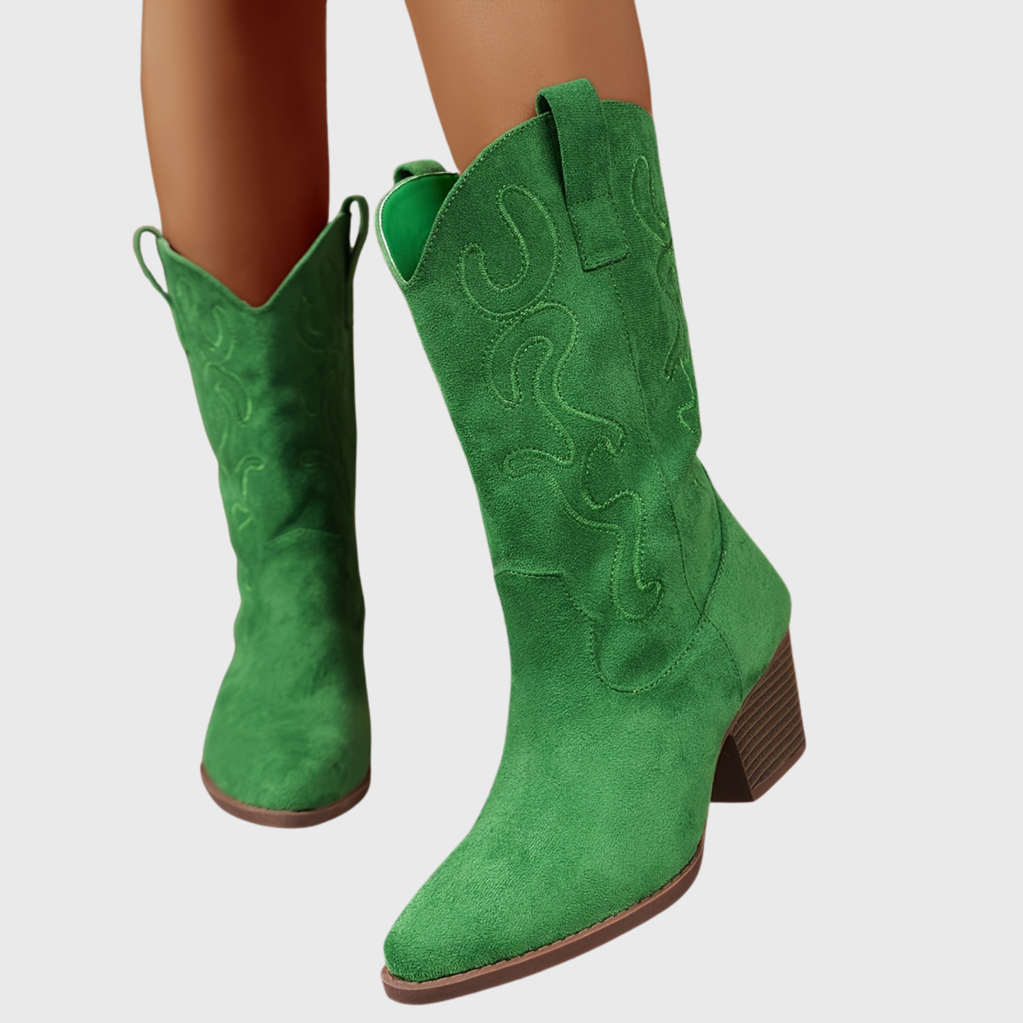Marielle | Farbenfrohe und stilvolle weitem Schaft Cowboystiefel