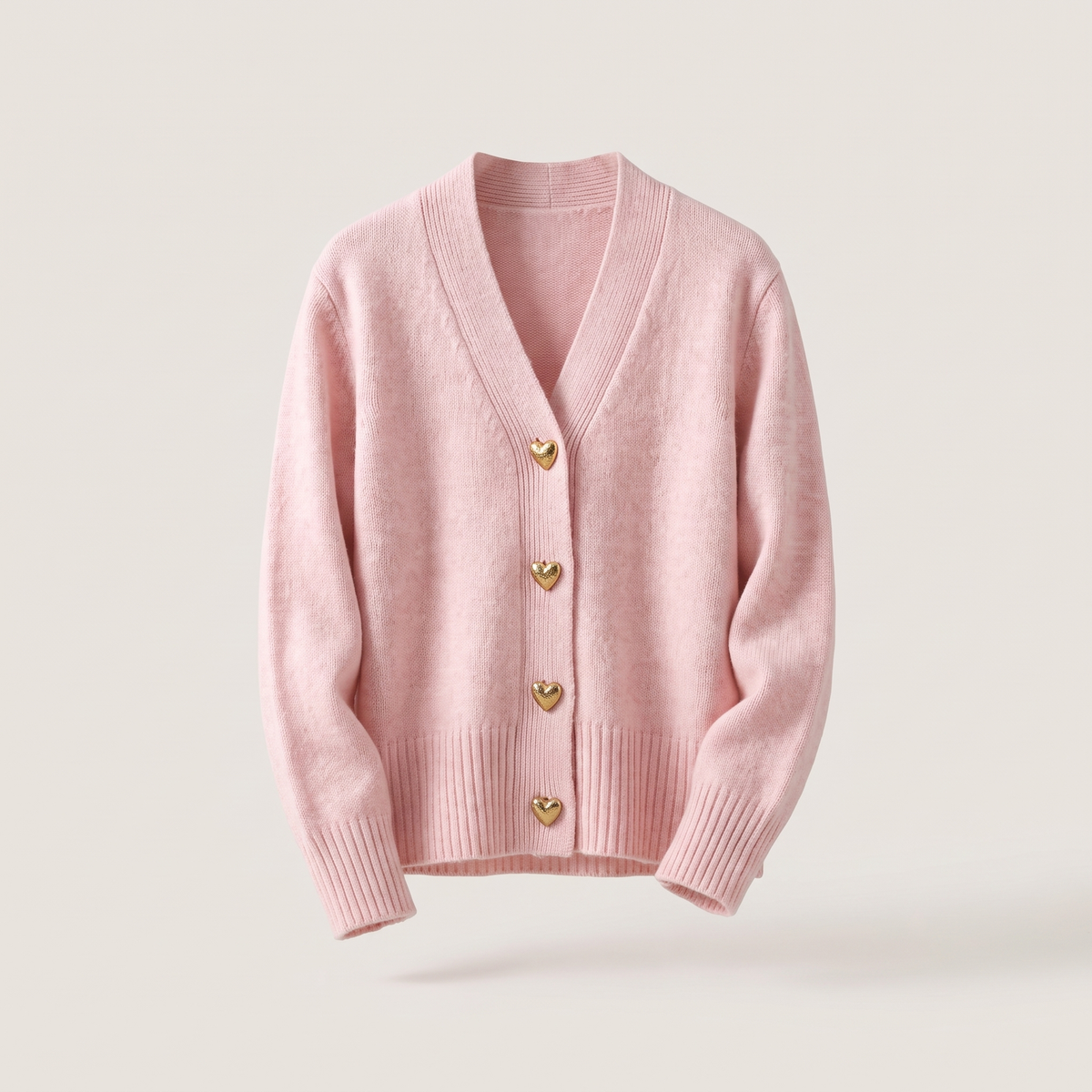 Maisie | Cardigan mit Herzknöpfen für Frauen