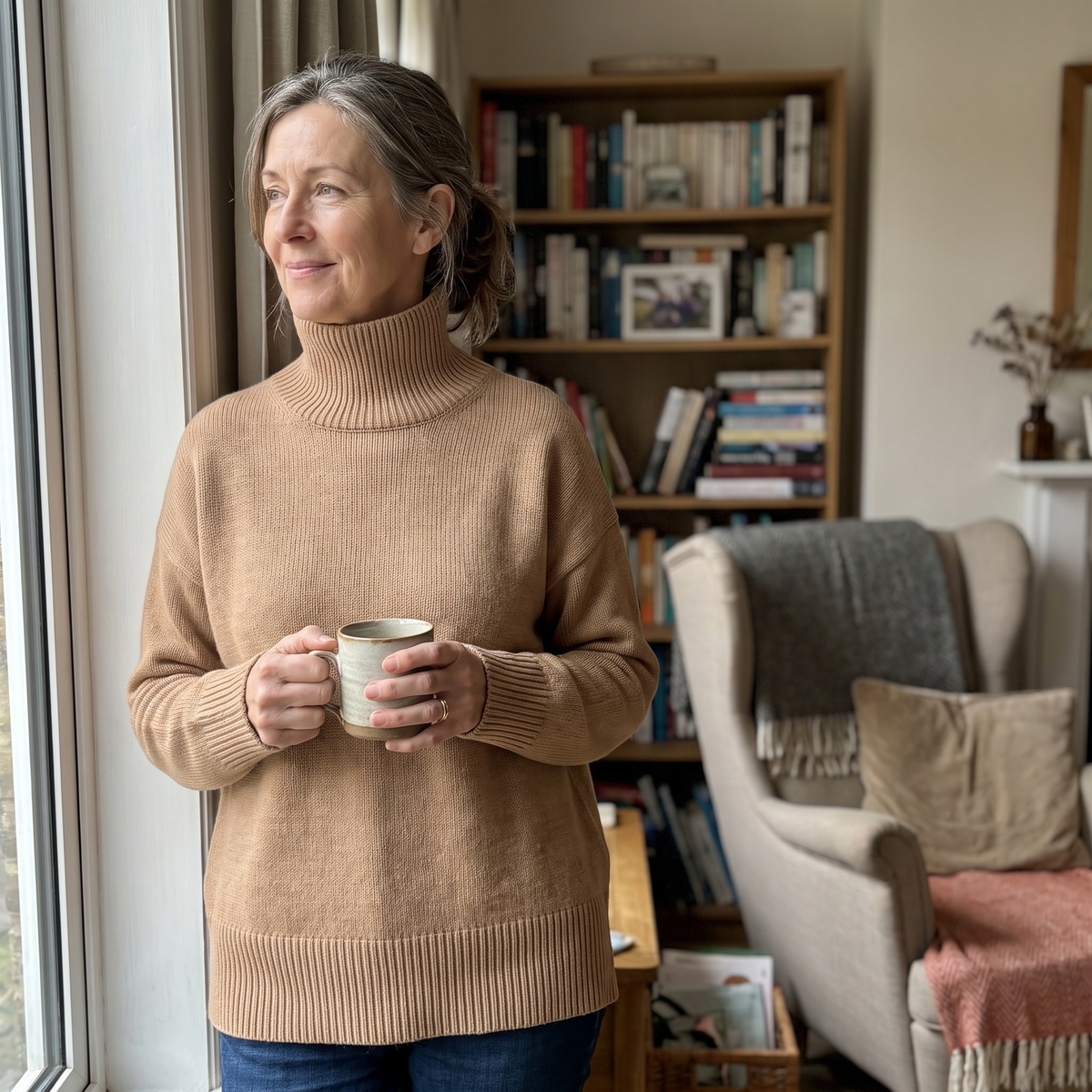 Aria | Oversized Turtleneck Sweater für Frauen